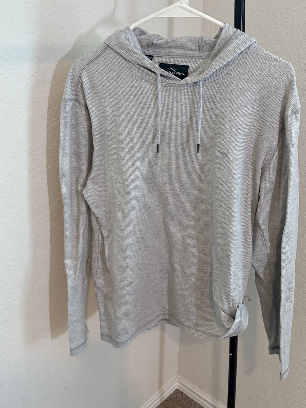 Rodd & Gunn Light Gray Hooded Long-Sleeve Shirt